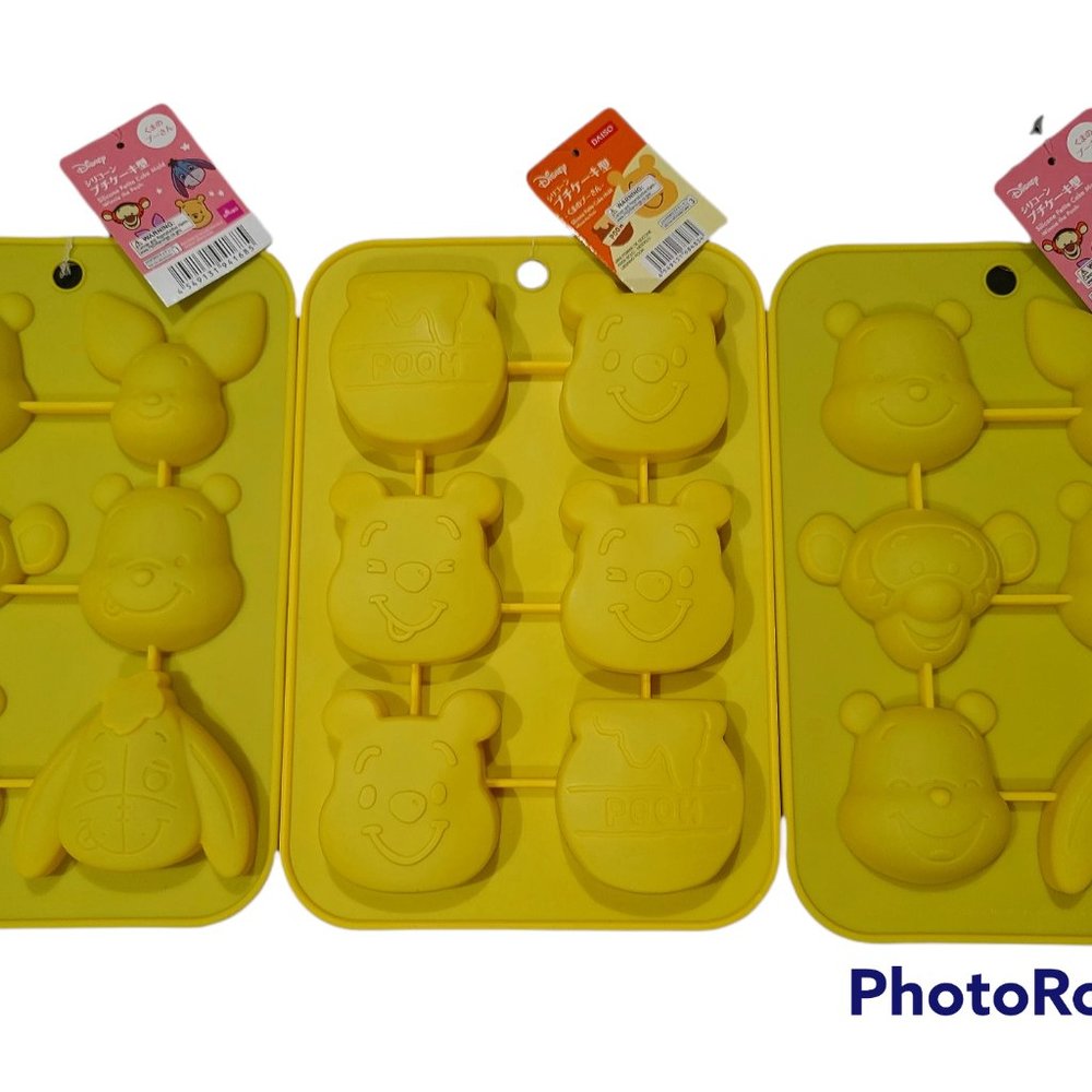 DISNEY'S Winnie the Pooh Bear, Eeyore, Piglet, and Tigger Silicon Cake Molds